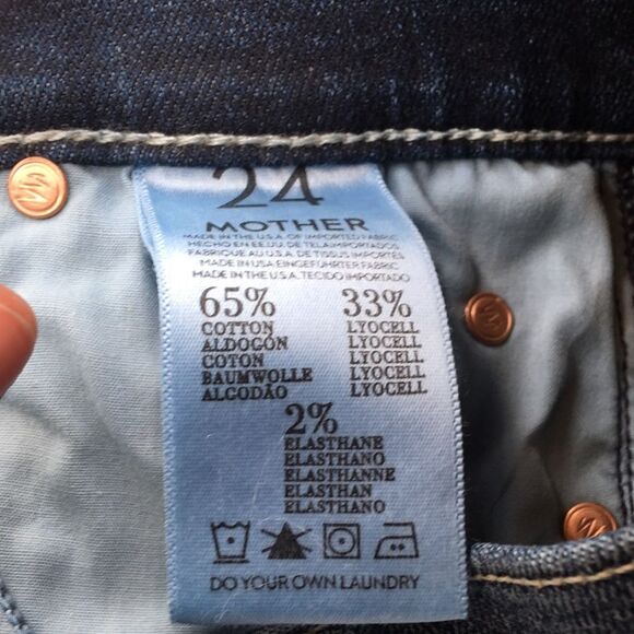 Mother “The Rascal” Straight Leg Jeans Sz 24 - Picture 5 of 5